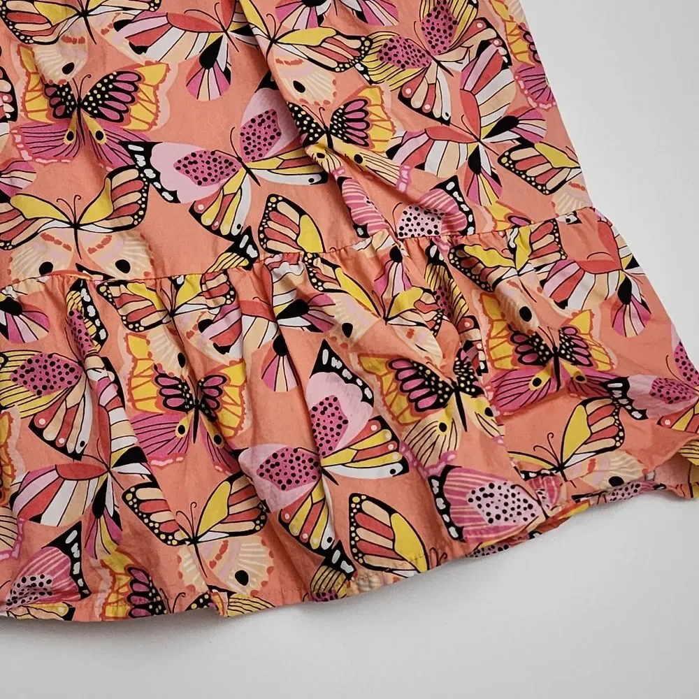 Gymboree Magical Monarch Butterfly Butterflies Orange Cotton Spring Dress Size 8